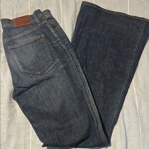 Madewell Blue flea market flare Jeans